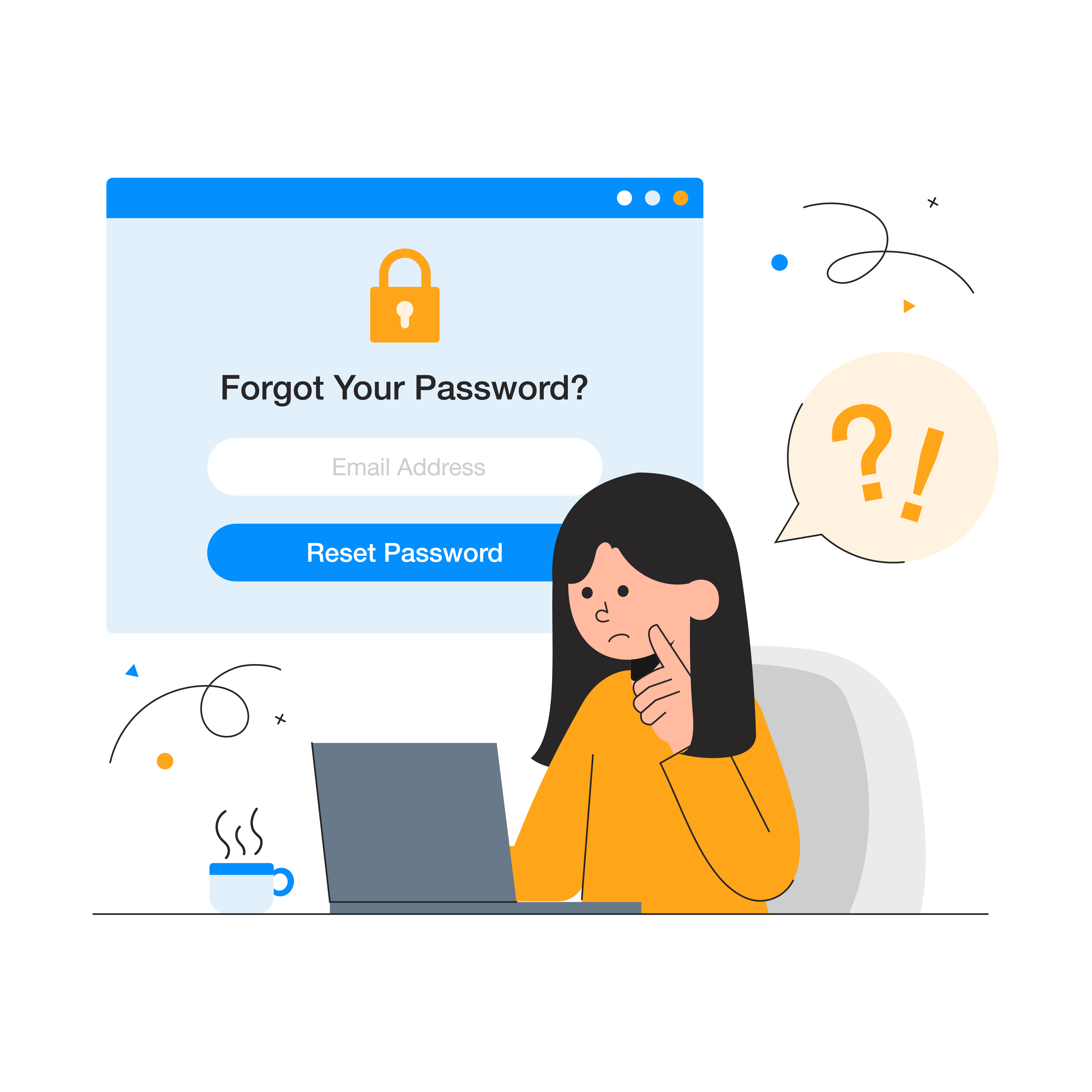 Forgot Password Illustration